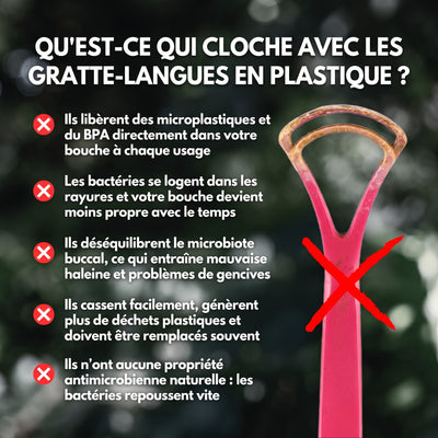 Ce qui cloche avec les gratte-langues en plastique