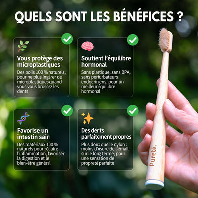 Bénéfices santé : sans microplastiques, sans perturbateurs endocriniens