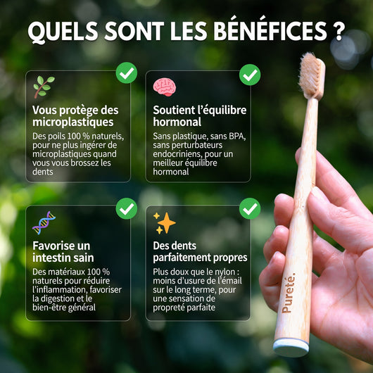 Bénéfices santé : sans microplastiques, sans perturbateurs endocriniens
