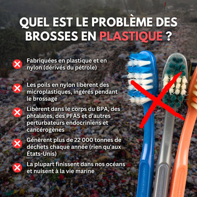 Pourquoi éviter les brosses à dents en plastique