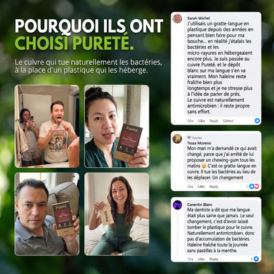 Ils ont choisi le gratte-langue en cuivre Pureté.