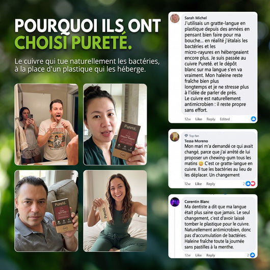 Ils ont choisi le gratte-langue en cuivre Pureté.