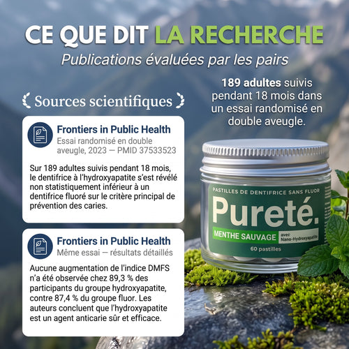 Dentifrice en pastilles, sans fluor (60 pastilles)
